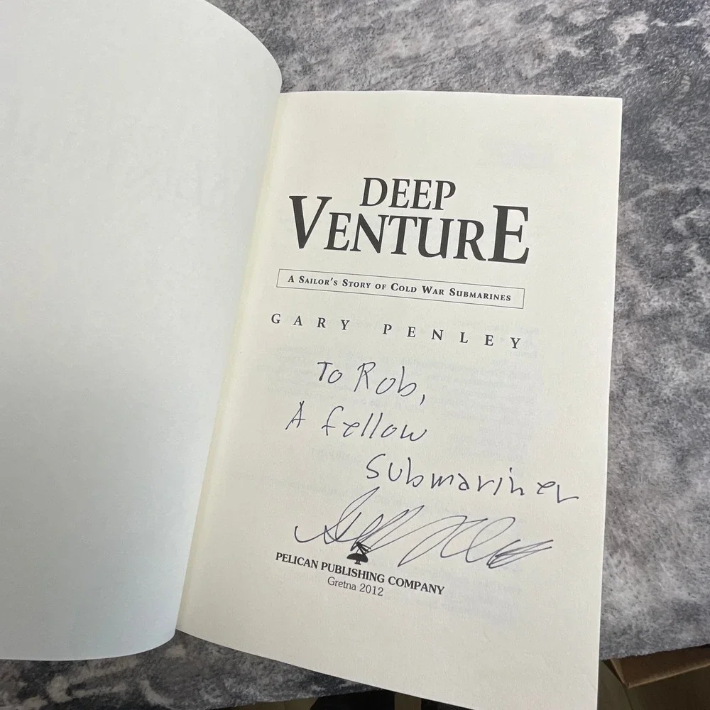 Deep Venture Signed‎ Gary Penley Hardcover Book Cold War Submarines Memoir